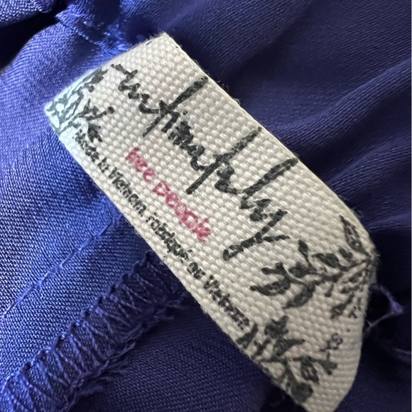 Free People Intimately Free Wine- Down Satin Lounge Pants - Picture 7 of 9